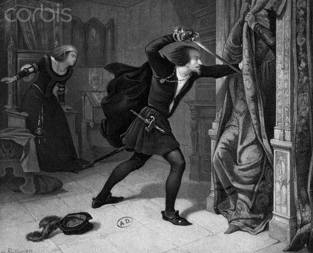 Hamlet killing Polonius