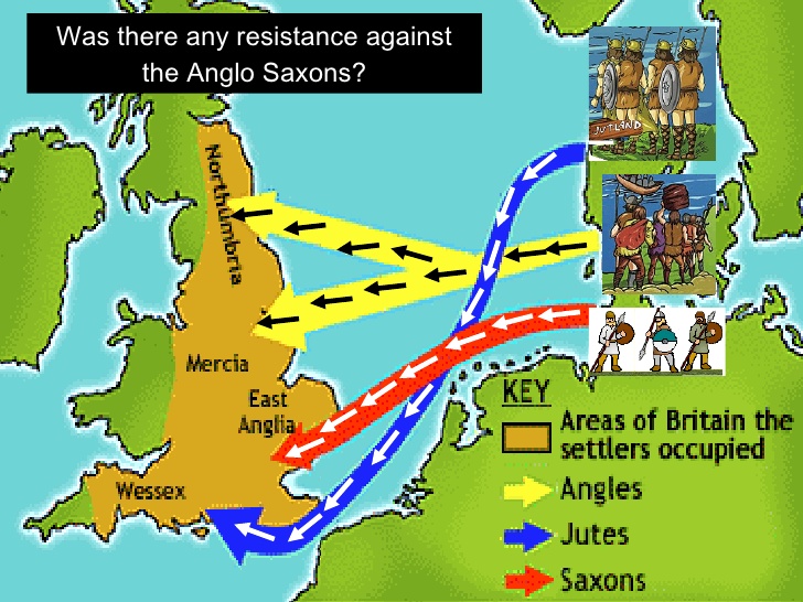 Sailing Map of Anglo Saxons