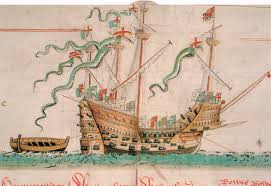Sinking of Mary Rose Ship in Tudor Times