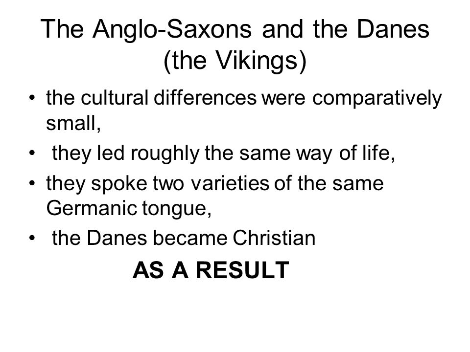 Anglo-Saxons and Vikings Difference