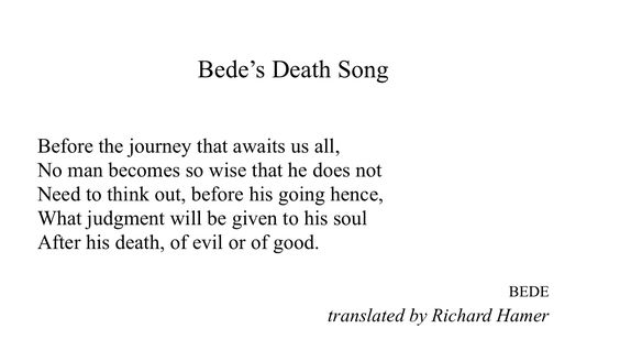 Bede's Death Song