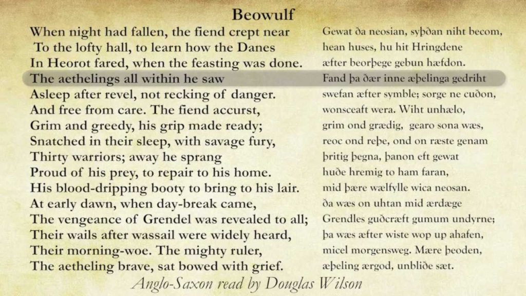 Beowulf-Douglas Wilson Narration