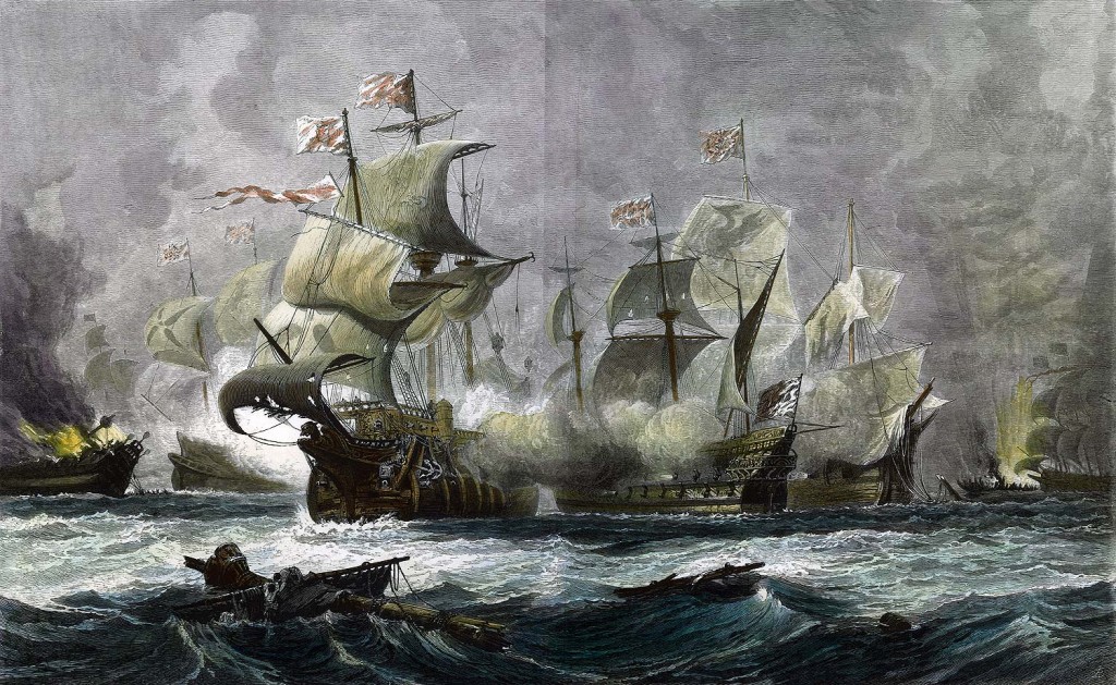 English navy defeated the Spanish armada