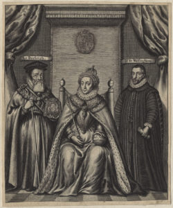 Queen Elizabeth I; Sir Francis Walsingham; William Cecil, 1st Baron Burghley