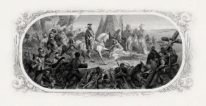 Girsch's engraving of DeSoto Discovering the Mississippi