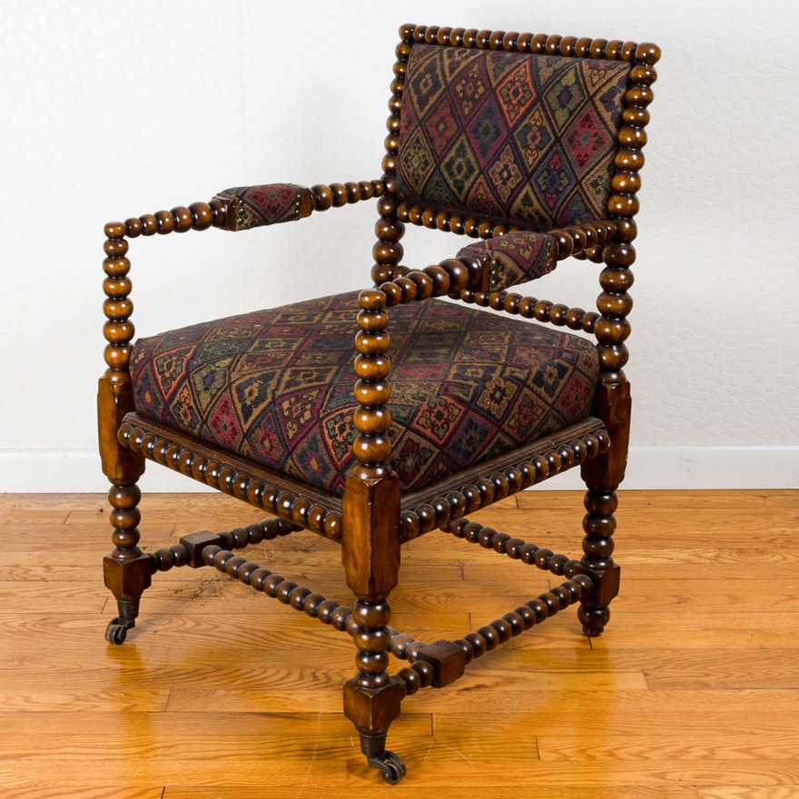 Jacobean upholstered chair