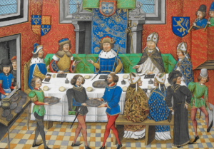 John of Gaunt, Duke of Lancaster dining with the King of Portugal