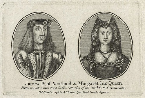 Margaret with her first husband, James IV. 