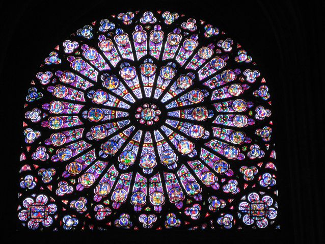 Notre-Dame Paris Rose Stained Window