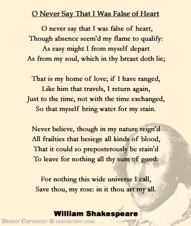 Shakespeare sonnet