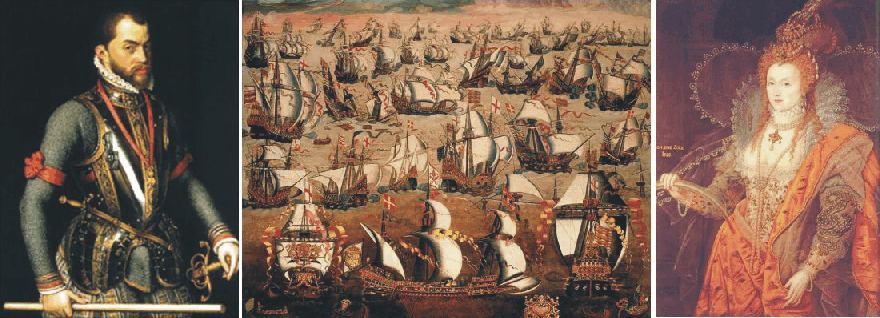 The defeat of Spanish armada