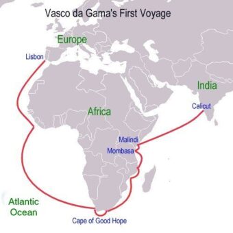 what sea route did vasco da gama discover