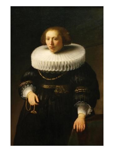 Woman with a Ruff Painting