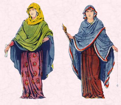 Lady/ Girl Clothes in Anglo Saxon Era