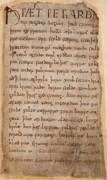First page of The Beowulf