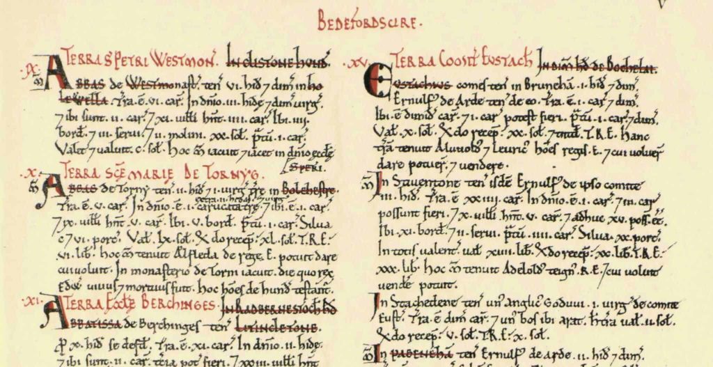 A Page from The Great Domesday Book