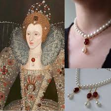 Queen Elizabeth I wearing precious jewels