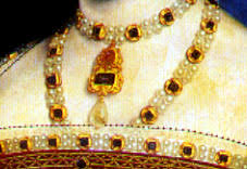 Elizabethan Necklace - Made of precious stones