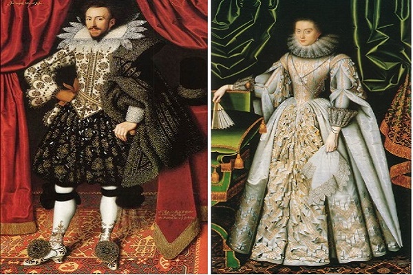 Elizabethan clothing of men and women