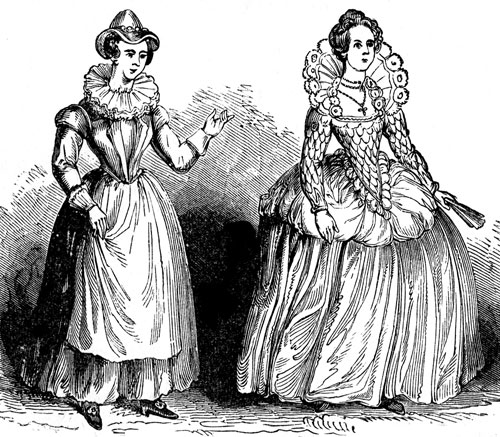 Elizabethan Era Outfits of Men and Women