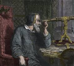 Galileo Galilei and his telescope