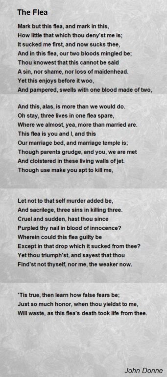 the Flea John Donne Lyrics